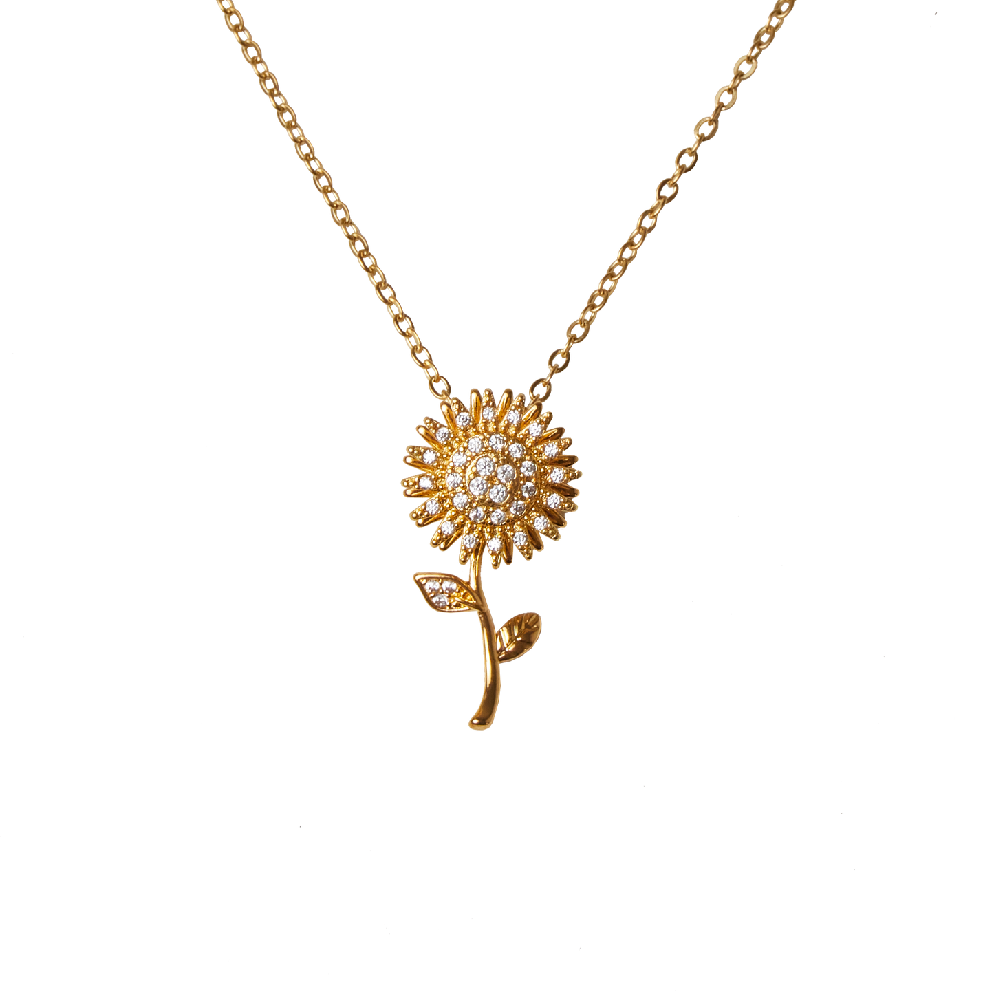 Collar Girasol Giratorio Silver